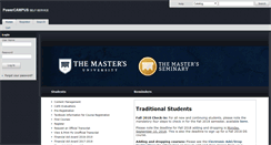 Desktop Screenshot of portal.masters.edu