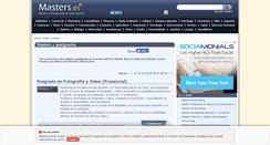 Desktop Screenshot of masters.es